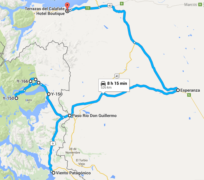 Puerto Natales - El Calafate - Total