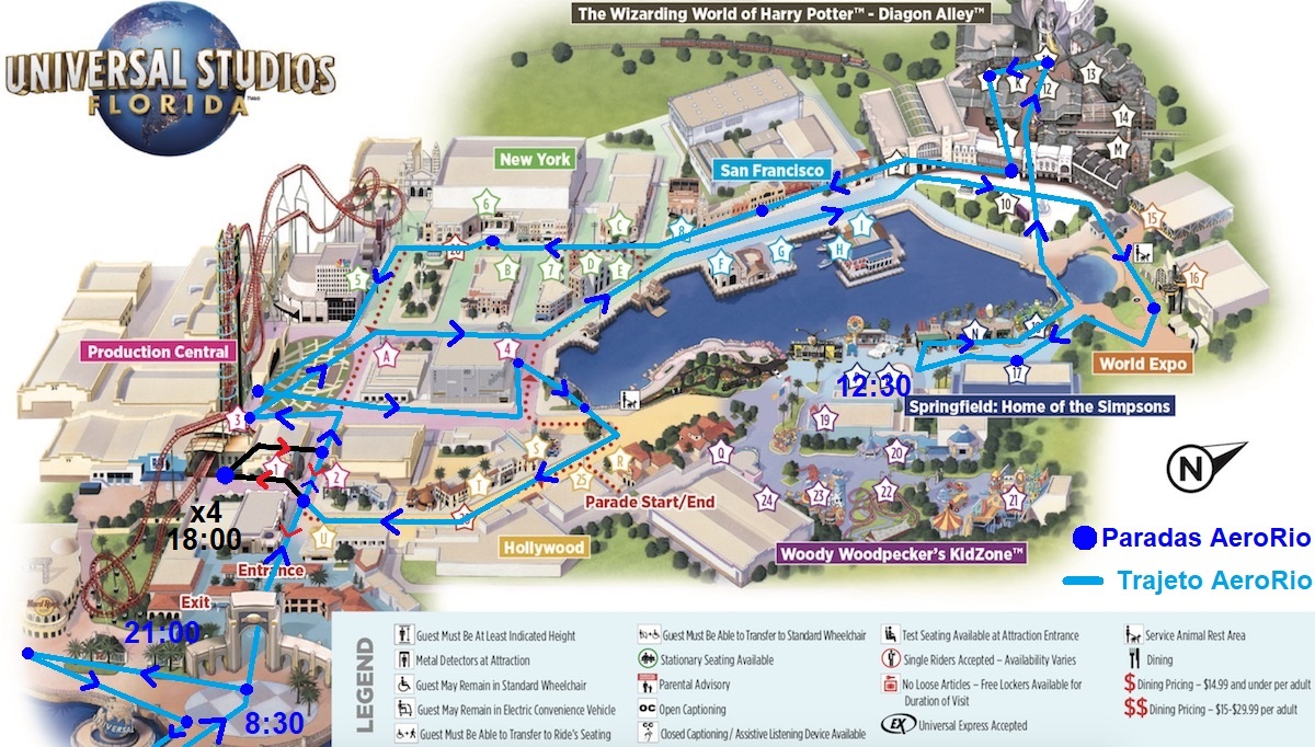 Universal Studios Orlando Park - AeroRio